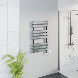 Warmehaus - WiFi Thermostatic Flat Towel Rail Timer Chrome 800x450mm Warmehaus - WiFi Thermostatic Flat Towel Rail Timer Chrome 800x450mm
