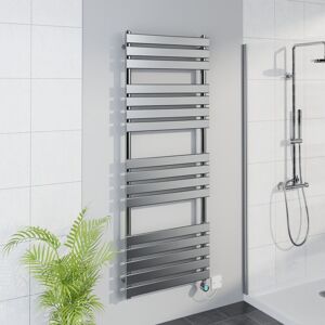 Warmehaus - WiFi Thermostatic Flat Towel Rail Timer Chrome 1600x600mm Warmehaus - WiFi Thermostatic Flat Towel Rail Timer Chrome 1600x600mm