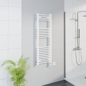 Warmehaus - WiFi Thermostatic Straight Towel Rail Timer White 1200x400mm Warmehaus - WiFi Thermostatic Straight Towel Rail Timer White 1200x400mm