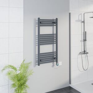 Warmehaus - WiFi Thermostatic Straight Towel Rail Timer Grey/Chrome 1000x500 Warmehaus - WiFi Thermostatic Straight Towel Rail Timer Grey/Chrome 1000x500