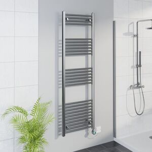 WARMEHAUS WiFi Thermostatic Straight Towel Rail Timer Chrome 1600x500mm WARMEHAUS WiFi Thermostatic Straight Towel Rail Timer Chrome 1600x500mm