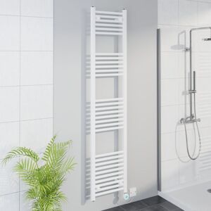 Warmehaus - WiFi Thermostatic Straight Towel Rail Timer White 1800x400mm Warmehaus - WiFi Thermostatic Straight Towel Rail Timer White 1800x400mm