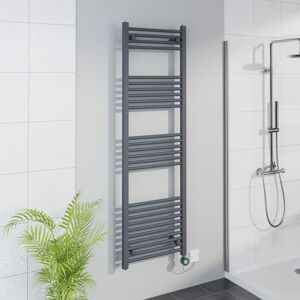 WARMEHAUS WiFi Thermostatic Straight Towel Rail Timer Sand Grey 1600x500 WARMEHAUS WiFi Thermostatic Straight Towel Rail Timer Sand Grey 1600x500