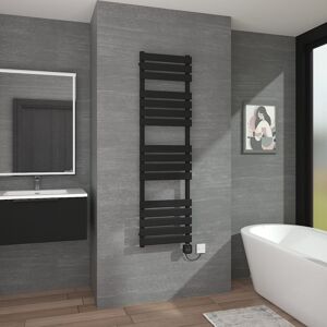 Warmehaus - WiFi Touch Screen Thermostatic Towel Rail Black Flat1600x450mm Warmehaus - WiFi Touch Screen Thermostatic Towel Rail Black Flat1600x450mm