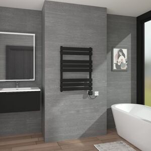 Warmehaus - WiFi Touch Screen Thermostatic Towel Rail Black Flat800x600mm Warmehaus - WiFi Touch Screen Thermostatic Towel Rail Black Flat800x600mm