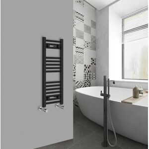Warmehaus - Straight Black Bathroom Ladder Radiator 800x300mm Warmehaus - Straight Black Bathroom Ladder Radiator 800x300mm
