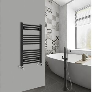 Warmehaus - Straight Black Bathroom Ladder Radiator 800x500mm Warmehaus - Straight Black Bathroom Ladder Radiator 800x500mm