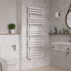 Warmehaus - Touch Screen Electric d Tube Towel Rail 1600x600mm White Warmehaus - Touch Screen Electric d Tube Towel Rail 1600x600mm White