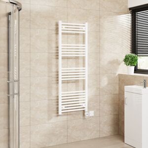 Warmehaus - Touch Screen Thermostatic Straight Towel Rail White 1400x500mm Warmehaus - Touch Screen Thermostatic Straight Towel Rail White 1400x500mm