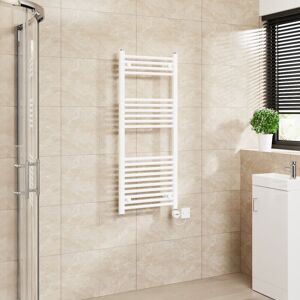 Warmehaus - Touch Screen Thermostatic Straight Towel Rail White 1200x500mm Warmehaus - Touch Screen Thermostatic Straight Towel Rail White 1200x500mm