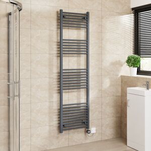 Warmehaus - Touch Screen Thermostatic Straight Towel Rail Grey 1800x500mm Warmehaus - Touch Screen Thermostatic Straight Towel Rail Grey 1800x500mm