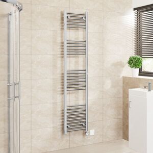 Warmehaus - Touch Screen Thermostatic Straight Towel Rail Chrome 1800x400mm Warmehaus - Touch Screen Thermostatic Straight Towel Rail Chrome 1800x400mm