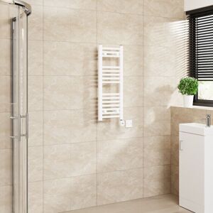 Warmehaus - Touch Screen Thermostatic Straight Towel Rail White 800x300mm Warmehaus - Touch Screen Thermostatic Straight Towel Rail White 800x300mm