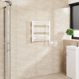Warmehaus - Touch Screen Thermostatic Straight Towel Rail White 600x600mm Warmehaus - Touch Screen Thermostatic Straight Towel Rail White 600x600mm