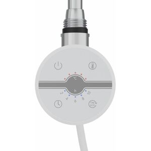 WARMEHAUS Touch Screen Thermostatic Electric Heating Element with Timer lcd Display Dual Fuel for Bathroom Heated Towel Rails and Radiators White 400W WARMEHAUS Touch Screen Thermostatic Electric Heating Element with Timer lcd Display Dual Fuel for Bathroom Heated Towel Rails and Radiators White 400W