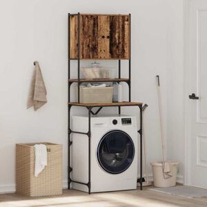 Washing Machine Cabinet Old wood 68 x 48.5 x 194 cm Vidaxl Washing Machine Cabinet Old wood 68 x 48.5 x 194 cm Vidaxl