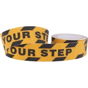 WOIYIC Watch Your Step Floor Signs, Heavy Duty Anti Slip Tape, Non Slip Step Scuff Tape, 48MM x 5M ft Non Slip", Safety WOIYIC Watch Your Step Floor Signs, Heavy Duty Anti Slip Tape, Non Slip Step Scuff Tape, 48MM x 5M ft Non Slip", Safety