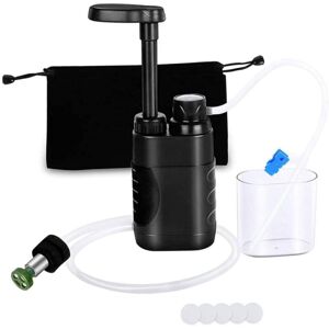Cyslmuk - Water Filter Outdoor Drinking Water Treatment 3000L Survival Camping Water Filter for Prepper Emergency Gear - Black Cyslmuk - Water Filter Outdoor Drinking Water Treatment 3000L Survival Camping Water Filter for Prepper Emergency Gear - Black