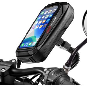 DHKLFA Waterproof Motorcycle Smartphone Holder 360° Rotation Motorcycle Phone Holder Universal Rearview Mirror Motorcycle Smartphone Holder Motorcycle Bag DHKLFA Waterproof Motorcycle Smartphone Holder 360° Rotation Motorcycle Phone Holder Universal Rearview Mirror Motorcycle Smartphone Holder Motorcycle Bag