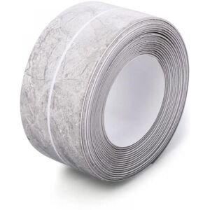 Waterproof Sealing Tape (Gray Marble) 1.5 inch x 10.5 foot Sealing Strip for Kitchen and Bathroom, pvc Sealing Tape for Sink, Toilet, Bathtub Ymyny Waterproof Sealing Tape (Gray Marble) 1.5 inch x 10.5 foot Sealing Strip for Kitchen and Bathroom, pvc Sealing Tape for Sink, Toilet, Bathtub Ymyny