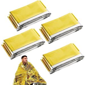 CYSLMUK Waterproof Survival Blanket, Outdoor Emergency Rescue Blanket, Portable Emergency Blanket, Warm Emergency Blanket, Outdoor, Hiking, Camping, 160 x CYSLMUK Waterproof Survival Blanket, Outdoor Emergency Rescue Blanket, Portable Emergency Blanket, Warm Emergency Blanket, Outdoor, Hiking, Camping, 160 x