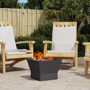 Fire Pit Black 40 x 40 x 35 cm Steel Vidaxl Fire Pit Black 40 x 40 x 35 cm Steel Vidaxl