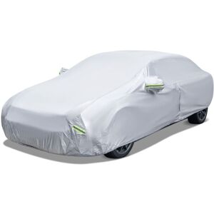COSTWAY Weatherproof Car Cover Outdoor Universal Car Full Cover W/Zipper Door 482cm COSTWAY Weatherproof Car Cover Outdoor Universal Car Full Cover W/Zipper Door 482cm