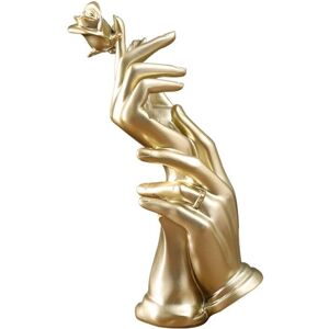 Tlily - Wedding Valentines Day Gift Fashion-Home Decor Resin Hands Hold Flower Statue with Rose Sculpture Tlily - Wedding Valentines Day Gift Fashion-Home Decor Resin Hands Hold Flower Statue with Rose Sculpture