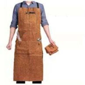 TOOLIVE Welder Apron - 6 Pockets - Heat Resistant Flame Retardant Leather Work Apron - Adjustable from M to XXXL - Perfect for Blacksmith, Mechanic, Workshop TOOLIVE Welder Apron - 6 Pockets - Heat Resistant Flame Retardant Leather Work Apron - Adjustable from M to XXXL - Perfect for Blacksmith, Mechanic, Workshop