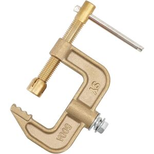 Aougo - Welding Ground Clamp, 500A Brass G-Type Ground Clamp, 43mm Jaw Width for Tig Welders Aougo - Welding Ground Clamp, 500A Brass G-Type Ground Clamp, 43mm Jaw Width for Tig Welders