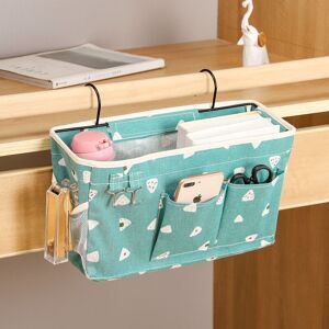 Csparkv - White Blue Bedside Pocket, Bedside Storage Bag, Bunk Bed Pocket, Bed Pocket Organizer, Bedside Hanging Organizer Storage Bag, for Cell Csparkv - White Blue Bedside Pocket, Bedside Storage Bag, Bunk Bed Pocket, Bed Pocket Organizer, Bedside Hanging Organizer Storage Bag, for Cell
