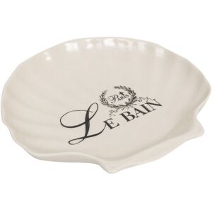 Biscottini - Set of 4 porcelain soap holders 20x19x3.8 cm shell-shaped Container for bathroom and kitchen Entrance pocket emptier Soap dish Biscottini - Set of 4 porcelain soap holders 20x19x3.8 cm shell-shaped Container for bathroom and kitchen Entrance pocket emptier Soap dish