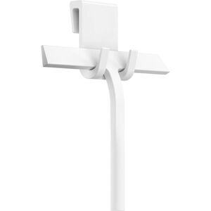 WOIYIC White Silicone Shower Squeegee, 23 cm Wide - with Hanging Loop - Bathroom Squeegee Removes Leaves No Residue - Glass Cleaner with Stainless Steel Core WOIYIC White Silicone Shower Squeegee, 23 cm Wide - with Hanging Loop - Bathroom Squeegee Removes Leaves No Residue - Glass Cleaner with Stainless Steel Core