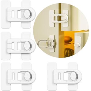 Linghhang - White)4 Pack Child Safety Refrigerator Door Lock, for Refrigerators, Freezers and Cabinets, Using 3M Adhesive - No Tools or Drills Linghhang - White)4 Pack Child Safety Refrigerator Door Lock, for Refrigerators, Freezers and Cabinets, Using 3M Adhesive - No Tools or Drills