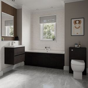 Wholesale Domestic Barton 1700mm x 700mm Slim Edge Straight Double Ended Bathroom Suite including Metallic Slate Furniture Set with Slim Edge Basin Wholesale Domestic Barton 1700mm x 700mm Slim Edge Straight Double Ended Bathroom Suite including Metallic Slate Furniture Set with Slim Edge Basin