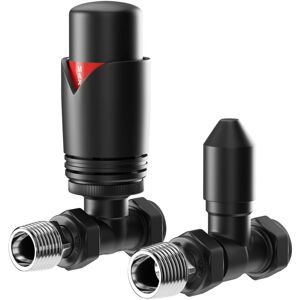 Wholesale Domestic Colore Dias Matt Black Thermostatic Straight Radiator Valves Wholesale Domestic Colore Dias Matt Black Thermostatic Straight Radiator Valves