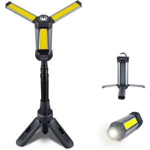 COOCHEER Rechargeable Work Light with Bracket, Cordless Work Light with Three-Head COB LED Bulbs, Mechanical Light with 6000mAh Battery, 00/1100/2000 Lumens, COOCHEER Rechargeable Work Light with Bracket, Cordless Work Light with Three-Head COB LED Bulbs, Mechanical Light with 6000mAh Battery, 00/1100/2000 Lumens,