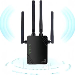 COOCHEER WiFi Repeater, New 2024 WiFi Booster, 1200Mbps WiFi Amplifier, 5GHz & 2.4GHz Dual Band WiFi Booster, Repeater/Router/AP Mode, 4 Antennas, Ideal for COOCHEER WiFi Repeater, New 2024 WiFi Booster, 1200Mbps WiFi Amplifier, 5GHz & 2.4GHz Dual Band WiFi Booster, Repeater/Router/AP Mode, 4 Antennas, Ideal for