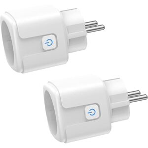 WOIYIC WiFi Smart Plug, 2 Pack 16A 3680W Smart Plug, WiFi Socket with Power Consumption Measurement, Remote Control, Voice Control, Compatible with Alexa & WOIYIC WiFi Smart Plug, 2 Pack 16A 3680W Smart Plug, WiFi Socket with Power Consumption Measurement, Remote Control, Voice Control, Compatible with Alexa &