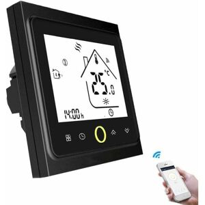 BEIJIYI WiFi Thermostat for Gas/Water Boiler, Programmable Gas Water Heater Compatible with Smart Life/Tuya App and Alexa and Google Home Systems (Black) BEIJIYI WiFi Thermostat for Gas/Water Boiler, Programmable Gas Water Heater Compatible with Smart Life/Tuya App and Alexa and Google Home Systems (Black)