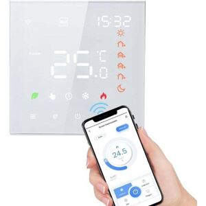 Ymyny - WiFi Thermostat for Water Heating, Smart Voice Control WiFi Thermostat lcd Digital Programmable Smart Wall Thermostat Compatible with Amazon Ymyny - WiFi Thermostat for Water Heating, Smart Voice Control WiFi Thermostat lcd Digital Programmable Smart Wall Thermostat Compatible with Amazon