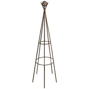 Garden Pride - Wigwam Obelisk - 1.2m Tall (4ft) - Raw Steel Garden Pride - Wigwam Obelisk - 1.2m Tall (4ft) - Raw Steel