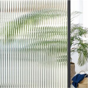 CYSLMUK Window Film Privacy Film Opaque Self Adhesive Frosted Glass Reed Effect Static Cling Anti-UV with Glue for Home Office 40 x 200 cm CYSLMUK Window Film Privacy Film Opaque Self Adhesive Frosted Glass Reed Effect Static Cling Anti-UV with Glue for Home Office 40 x 200 cm