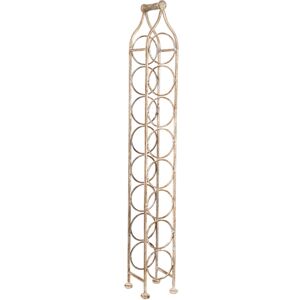 BISCOTTINI Wine glass holder Wrought iron bottle holder Wine cellar 106x15 cm Floor standing wine display for 8 bottles Wine shop BISCOTTINI Wine glass holder Wrought iron bottle holder Wine cellar 106x15 cm Floor standing wine display for 8 bottles Wine shop