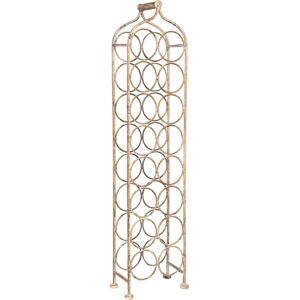 Biscottini - Wine glass holder Wrought iron bottle holder Wine cellar 106x24 cm Floor standing wine display for 16 bottles Wine shop Biscottini - Wine glass holder Wrought iron bottle holder Wine cellar 106x24 cm Floor standing wine display for 16 bottles Wine shop