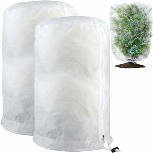 Mumu - Winter veil set of 2 plant winter covers with drawstring and zipper. Winter veil made of polypropylene 80 g/m². Protective cover for plants. Mumu - Winter veil set of 2 plant winter covers with drawstring and zipper. Winter veil made of polypropylene 80 g/m². Protective cover for plants.