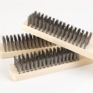 AOUGO Wire Brush Set 6 Pieces Wire Brush with Wooden Handle Wire Brushes for Rust Removal Manual Wire Brush Long Wire Brush with Bristles for Welding AOUGO Wire Brush Set 6 Pieces Wire Brush with Wooden Handle Wire Brushes for Rust Removal Manual Wire Brush Long Wire Brush with Bristles for Welding