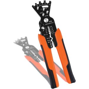 Memkey - Wire Stripper, 6 in 1 Automatic Wire Stripping Tool, for 24-10 awg (0.2-6.0mm²) Wires, Can Be Used as Special Wire Wrapping, Stripping and Memkey - Wire Stripper, 6 in 1 Automatic Wire Stripping Tool, for 24-10 awg (0.2-6.0mm²) Wires, Can Be Used as Special Wire Wrapping, Stripping and