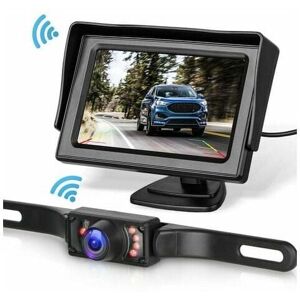 Mumu - Wireless Backup Camera System Kit for Car/Truck/Van/Pickup/RV 4.3'' Monitor Rear View Backup System Mumu - Wireless Backup Camera System Kit for Car/Truck/Van/Pickup/RV 4.3'' Monitor Rear View Backup System