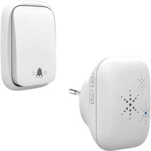 TOOLIVE Wireless Doorbell, Battery-Free Outdoor Doorbell, IP 65 Waterproof, Snow, Rain and Moisture Resistant, White TOOLIVE Wireless Doorbell, Battery-Free Outdoor Doorbell, IP 65 Waterproof, Snow, Rain and Moisture Resistant, White